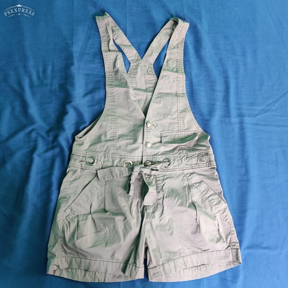 S. Deer Gray Regal Suit Tux Pleated Shorts Romper Jumpsuit - Picture 3 of 8